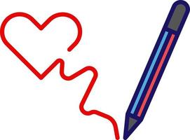 drawing line icon and pen vector