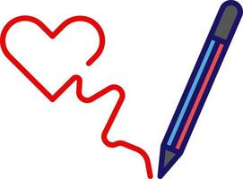 drawing line icon and pen vector