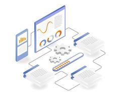 procesar datos analíticos vector