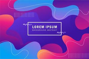 colorful gradient liquid shape Abstract background for business vector