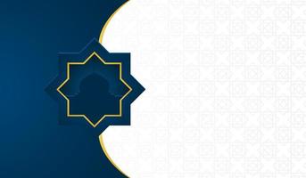 Blank islamic banner background vector