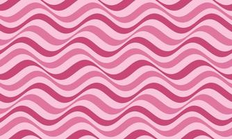 Abstract psychedelic pink wavy lines background. Optical illusion vector graphic