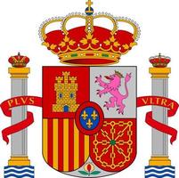 escudo de armas español vector