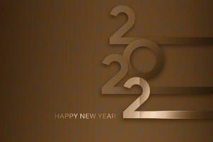 Happy new year 2022 banner. African Safari style, leopard texture Modern template. Design of a new logo 2022. Brown background. Elements for calendar, greeting cards, text, mobile application vector