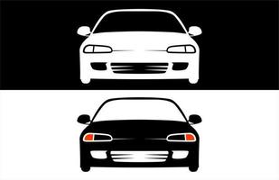 Front View Simple Car Vector ...