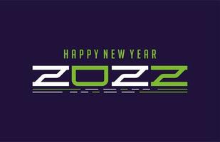 Happy New Year 2022 Simple Fu... vector