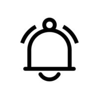 Bell Icon in trendy flat style isolated on grey background. Notification symbol for your web site design, logo, app, UI. Vector illustration, EPS10.