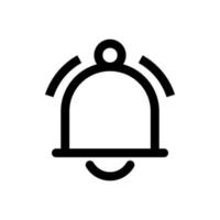 Bell Icon in trendy flat style isolated on grey background. Notification symbol for your web site design, logo, app, UI. Vector illustration, EPS10.