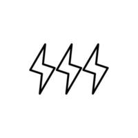 Lightning, electric power vector logo design element. Energy and thunder electricity symbol concept. Lightning bolt sign in the circle. Flash vector emblem template. Power fast speed logotype