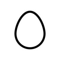 Egg Icon vector. Simple flat symbol. Perfect Black pictogram illustration on white background. vector