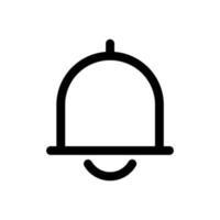 Bell Icon in trendy flat style isolated on grey background. Notification symbol for your web site design, logo, app, UI. Vector illustration, EPS10.