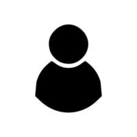 de usuario en moderno estilo plano aislado sobre fondo gris. símbolo de usuario para el diseño de su sitio web, logotipo, aplicación, interfaz de usuario. ilustración vectorial, eps10. vector