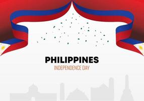 fondo del día de la independencia de filipinas para la celebración nacional vector