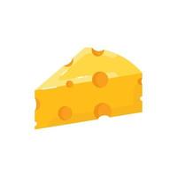 cheese flavor flat design icon. rounded, trendy, simple and modern style vector