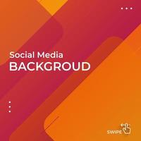 social media background size template. modern, rounded, gradient, smooth, minimalist, geometric, trendy style design. red, orange colors. Editable vector eps10