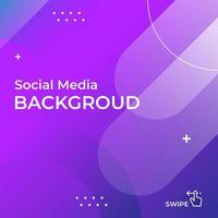 social media background size template. modern, rounded, gradient, smooth, minimalist, geometric, trendy style design. white, blue, and purple colors. Editable vector eps10