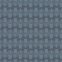Waterlily buds Seamless Pattern Design vector