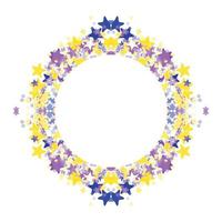 Circle frame abstract burst vector