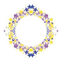 Circle frame abstract burst vector