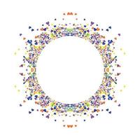 Circle frame abstract burst vector