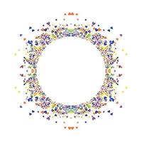 Circle frame abstract burst vector