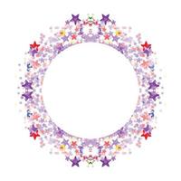 Circle frame abstract burst vector