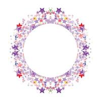 Circle frame abstract burst vector