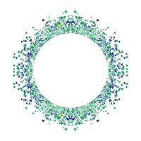 Circle frame abstract burst vector
