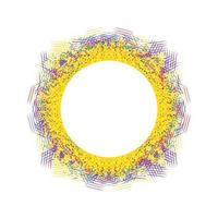 Circle frame abstract burst vector