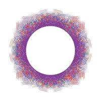 Circle frame abstract burst vector