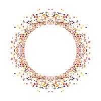 Circle frame abstract burst vector