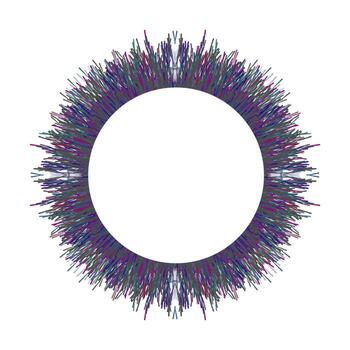Decorative frame circle. Abstract background. vector