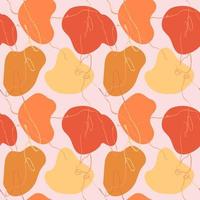 Vector modern seamless pattern with colorful hand draw abstract elements, doodles. Use it for wallpaper, textile print, pattern fills, web page, surface textures, wrapping paper, design presentation