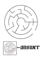 puzzle game and answer vector