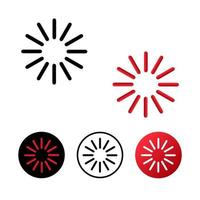 Abstract Wait Loader Icon Illustration vector