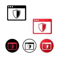 Cyber Security Icon Illustration vector