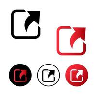 Shortcut Icon Flat Design vector