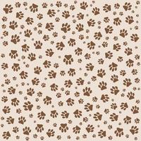 Muddy brown paws texture background vector