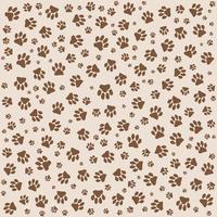 Muddy brown paws texture background vector