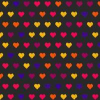 colorful sketch heart vector background
