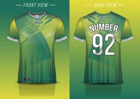 jersey sport shirt template design for soccer Sport, basket ball, running uniform in front view, back view. Shirt mockup Vector, design very simple and easy to custom vector