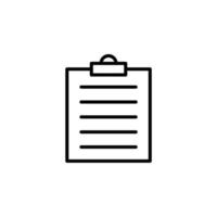 Notes, Notepad, Notebook, Memo, Diary, Paper Line Icon, Vector, Illustration, Logo Template. Suitable For Many Purposes. vector
