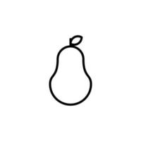 Pear Line Icon, Vector, Illustration, Logo Template. Suitable For Many Purposes. vector