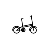 Bike, Bicycle Line Icon, Vector, Illustration, Logo Template. Suitable For Many Purposes. vector