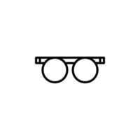 Glasses, Sunglasses, Eyeglasses, Spectacles Line Icon, Vector, Illustration, Logo Template. Suitable For Many Purposes. vector