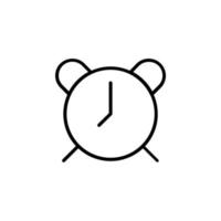 Alarm, Timer Line Icon, Vector, Illustration, Logo Template. Suitable For Many Purposes. vector