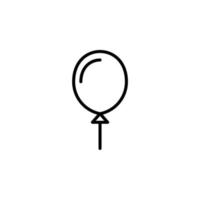 Balloon Line Icon, Vector, Illustration, Logo Template. Suitable For Many Purposes. vector