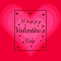 happy valentine day text letter logo vector illustration design. valentine day logotype
