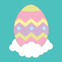 egg easter cartoon vector