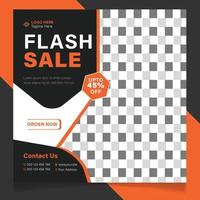 Flash Sale Post Template vector